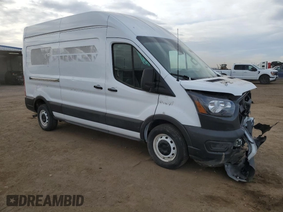 2021 Ford Transit Cargo with VIN 1FTBR1X88MKA24623, listed as a Copart auction lot 50757105 with 82,929 mi miles and Salvage Title. Bid and sale history available at DreamBid. Image 4.