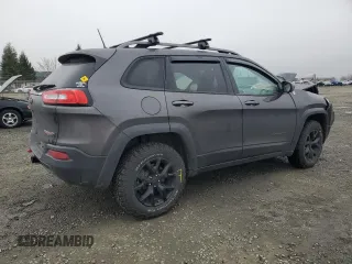 2017 Jeep Cherokee Trailhawk L Plus with VIN 1C4PJMBS2HW651480, listed as a Copart auction lot 47843795 with 96,842 mi miles and Salvage Title. Bid and sale history available at carsss.com. Image 3.