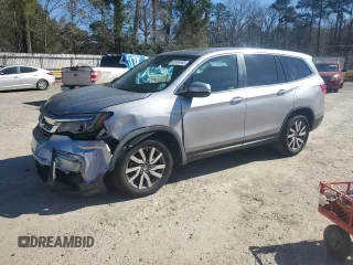 2019 Honda Pilot EX-L with VIN 5FNYF5H52KB026991, listed as a Copart auction lot 48199165 with 79,597 mi miles and Salvage Title. Bid and sale history available at DreamBid. Image 1.