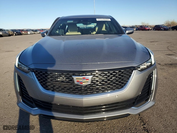 2024 Cadillac CT5 Premium Luxury with VIN 1G6DN5RK6R0128795, listed as a Copart auction lot 77578264 with 290 mi miles and Salvage Title. Bid and sale history available at carsss.com. Image 5.