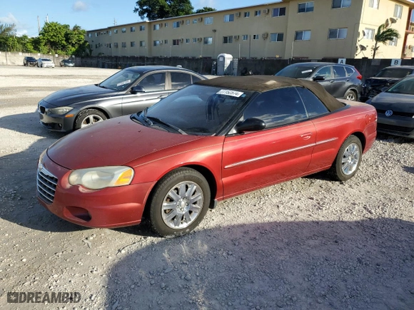 2004 Chrysler Sebring Limited with VIN 1C3EL65R64N337065, listed as a Copart auction lot 77152574 with 80,832 mi miles and Salvage Title. Bid and sale history available at carsss.com. Image 1.