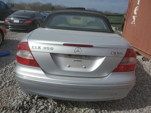 2006 Mercedes-Benz CLK-Class 3.5L with VIN WDBTK56H46F191346, listed as a Copart auction lot 47046685 with 189,709 mi miles and Clean Title. Bid and sale history available at carsss.com. Image 6.