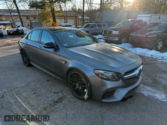 2018 Mercedes-Benz E-Class AMG E 63 S with VIN WDDZF8KB2JA456439, listed as a Copart auction lot 43244865 with 129,767 mi miles and Clean Title. Bid and sale history available at carsss.com. Image 1.
