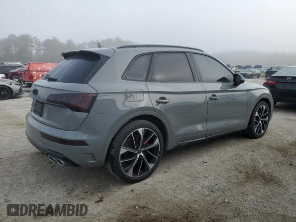 2021 Audi SQ5 Premium Plus with VIN WA1B4AFY8M2009288, listed as a Copart auction lot 82766494 with 109,196 mi miles and Clean Title. Bid and sale history available at carsss.com. Image 3.