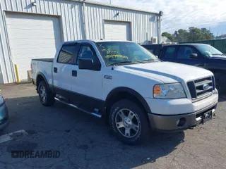 2006 Ford F-150 XLT with VIN 1FTPW14596FA23856, listed as a IAAI auction lot 41936858 with 75,663 mi miles. Bid and sale history available at carsss.com. Image 1.