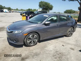 2016 Honda Civic EX-T with VIN 19XFC1F4XGE218756, listed as a Copart auction lot 52807505 with 101,314 mi miles and Salvage title. Bid and sale history available at DreamBid. Image 1.