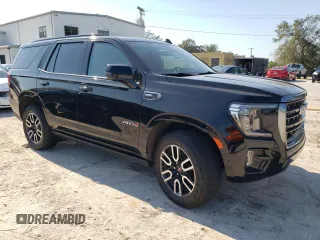 2022 GMC Yukon AT4 with VIN 1GKS2CKL8NR164924, listed as a Copart auction lot 75658914 with 0 mi miles and Salvage Title. Bid and sale history available at carsss.com. Image 4.