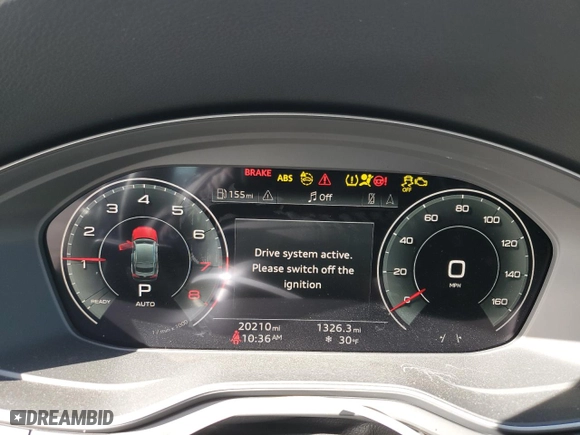 2024 Audi A5 Sportback S line Premium Plus with VIN WAUFACF56RA053303, listed as a Copart auction lot 88930475 with 20,210 mi miles and Salvage Title. Bid and sale history available at carsss.com. Image 9.