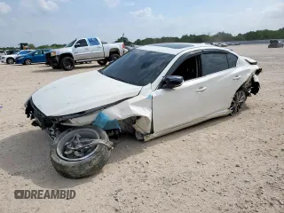 2021 Infiniti Q50 Luxe with VIN JN1EV7BP7MM706958, listed as a Copart auction lot 58796295 with 78,339 mi miles and Salvage title. Bid and sale history available at DreamBid. Image 1.