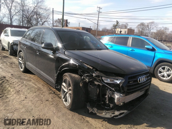 2017 Audi Q7 Prestige with VIN WA1VAAF78HD026650, listed as a IAAI auction lot 41841616 with 105,396 mi miles and . Bid and sale history available at DreamBid. Image 1.