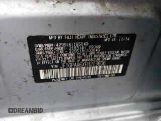 2015 Subaru Impreza 2.0i с VIN JF1GPAA6XFH213606, выставлен на аукционе Copart как лот 47570005 с пробегом 106 735 миль миль и Списание • Salvage title. История ставок и продаж доступна на DreamBid. Изображение 14.