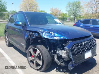 2024 Audi Q5 S line Premium Plus with VIN WA1EAAFY2R2096702, listed as a IAAI auction lot 42138912 with 10,500 mi miles and . Bid and sale history available at DreamBid. Image 1.