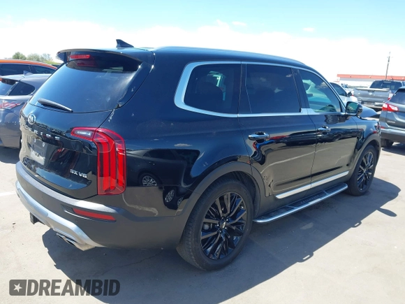 2021 Kia Telluride SX with VIN 5XYP5DHC6MG163371, listed as a IAAI auction lot 42153543 with 85,512 mi miles and . Bid and sale history available at DreamBid. Image 4.