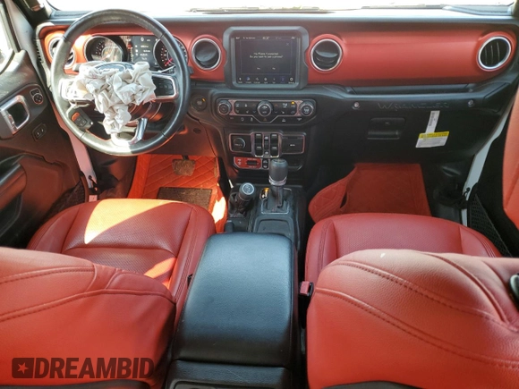 2021 Jeep Wrangler Unlimited Rubicon with VIN 1C4HJXFN3MW634045, listed as a Copart auction lot 52684805 with 34,133 mi miles and Clean Title. Bid and sale history available at DreamBid. Image 8.