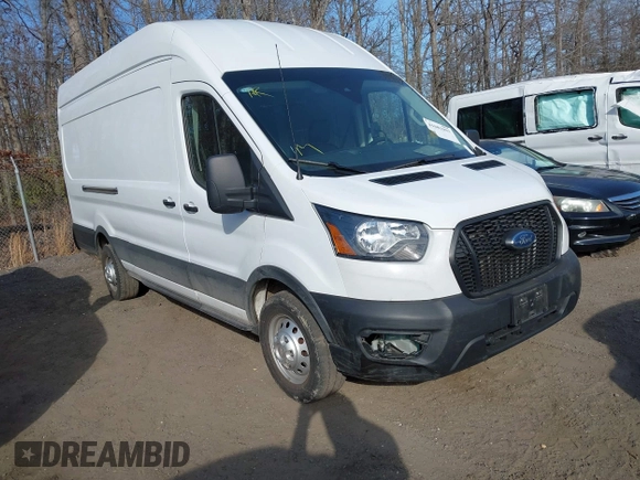 2023 Ford Transit Cargo with VIN 1FTBR3U88PKB01785, listed as a IAAI auction lot 41681093 with 47,672 mi miles and . Bid and sale history available at DreamBid. Image 1.