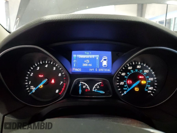 2013 Ford Focus SE with VIN 1FADP3F20DL250081, listed as a Copart auction lot 62140995 with 78,118 mi miles and Salvage title. Bid and sale history available at DreamBid. Image 9.