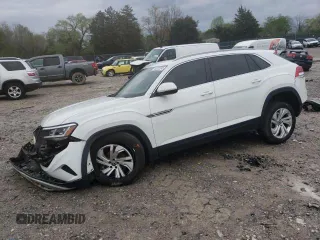 2020 Volkswagen Atlas SEL with VIN 1V2ME2CAXLC232299, listed as a Copart auction lot 57298205 with 55,151 mi miles and Salvage title. Bid and sale history available at DreamBid. Image 1.