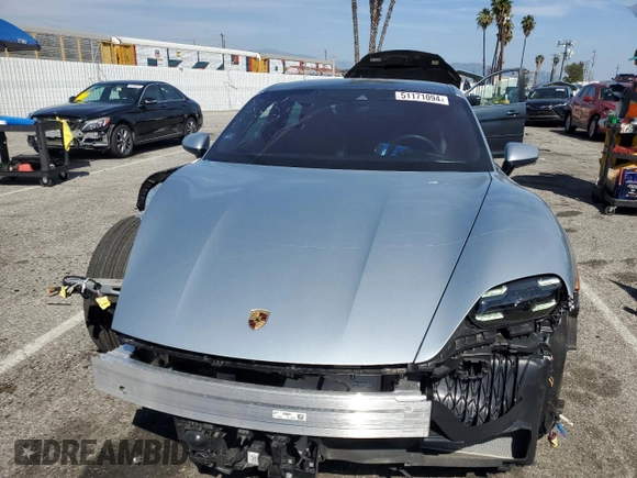 2022 Porsche Taycan GTS with VIN WP0AD2Y10NSA59887, listed as a Copart auction lot 51171094 with 9,406 mi miles and . Bid and sale history available at DreamBid. Image 5.