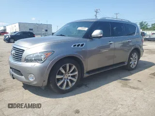 2014 Infiniti QX80 z VIN JN8AZ2NC7E9351343, wystawiony jako Copart lot #61285055 z przebiegiem 132 868 mil mil oraz Czysty tytuł • Clean title. Historia ofert i sprzedaży dostępna na DreamBid. Obrazek 1.