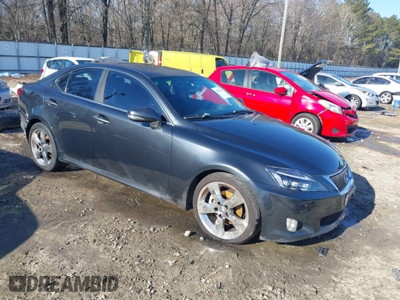 2009 Lexus IS 250 with VIN JTHBK262695105888, listed as a IAAI auction lot 41392279 with 193,151 mi miles and . Bid and sale history available at DreamBid. Image 1.