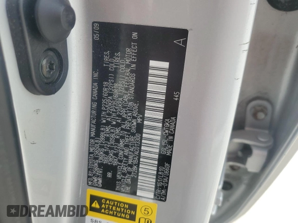 2010 Lexus RX 350 with VIN 2T2BK1BA7AC013300, listed as a Copart auction lot 53791255 with 142,380 mi miles and Salvage Title. Bid and sale history available at DreamBid. Image 13.