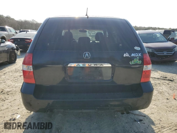 2002 Acura MDX with VIN 2HNYD18292H528292, listed as a Copart auction lot 48873355 with 150,057 mi miles and Salvage Title. Bid and sale history available at carsss.com. Image 6.