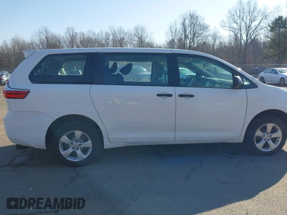 2017 Toyota Sienna L with VIN 5TDZZ3DC7HS776329, listed as a IAAI auction lot 41743217 with 141,181 mi miles and . Bid and sale history available at DreamBid. Image 13.