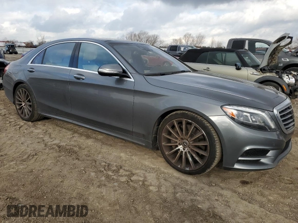 2017 Mercedes-Benz S 550 with VIN WDDUG8CB8HA339349, listed as a Copart auction lot 42814005 with 33,779 mi miles and Salvage Title. Bid and sale history available at carsss.com. Image 4.