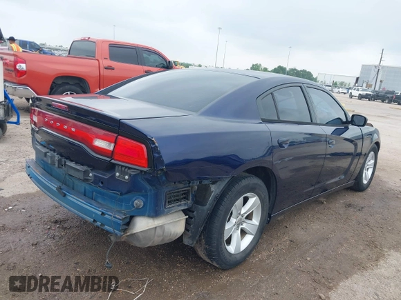2013 Dodge Charger SE with VIN 2C3CDXBG9DH711044, listed as a IAAI auction lot 41915565 with 156,248 mi miles. Bid and sale history available at carsss.com. Image 4.