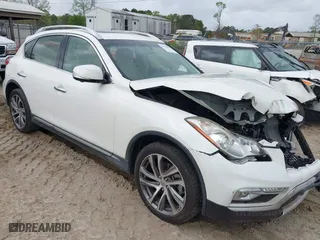 2017 Infiniti QX50 with VIN JN1BJ0RR3HM414856, listed as a IAAI auction lot 41908079 with 113,914 mi miles. Bid and sale history available at carsss.com. Image 1.