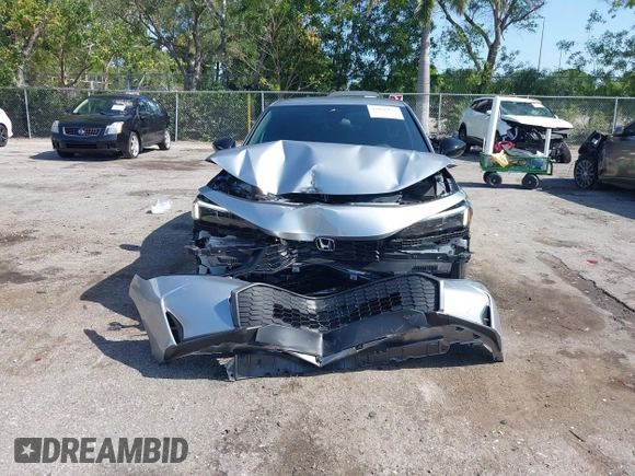 2025 Honda Civic Sport with VIN 2HGFE2F57SH522960, listed as a IAAI auction lot 42016973 with 3,689 mi miles and . Bid and sale history available at DreamBid. Image 12.