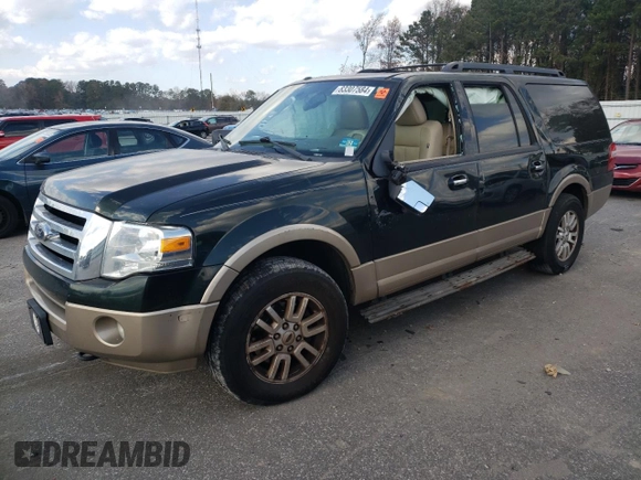 2013 Ford Expedition EL XLT with VIN 1FMJK1J56DEF62553, listed as a Copart auction lot 83307584 with 222,219 mi miles and Salvage Title. Bid and sale history available at carsss.com. Image 1.