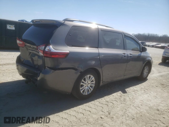 2016 Toyota Sienna XLE with VIN 5TDYK3DC8GS746237, listed as a Copart auction lot 47543295 with 124,888 mi miles and Salvage Title. Bid and sale history available at carsss.com. Image 3.