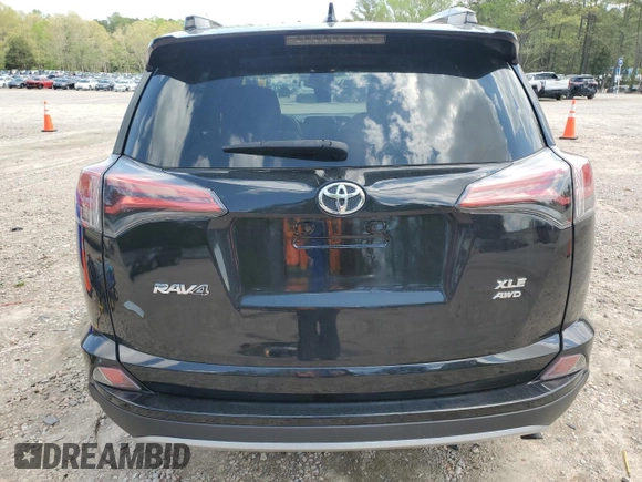 2018 Toyota RAV4 XLE with VIN 2T3RFREV7JW697470, listed as a Copart auction lot 52192305 with 109,420 mi miles and Salvage Title. Bid and sale history available at carsss.com. Image 6.