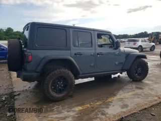 2024 Jeep Wrangler Sport S with VIN 1C4PJXDG6RW290752, listed as a Copart auction lot 58501845 with 11,656 mi miles and Clean title. Bid and sale history available at DreamBid. Image 3.