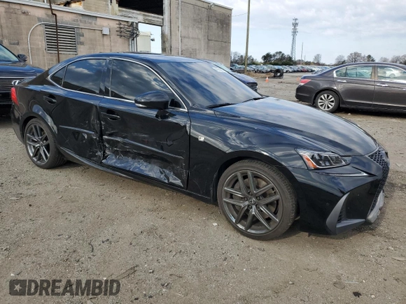 2020 Lexus IS with VIN JTHG81F24L5042702, listed as a Copart auction lot 48984674 with 45,470 mi miles. Bid and sale history available at carsss.com. Image 4.