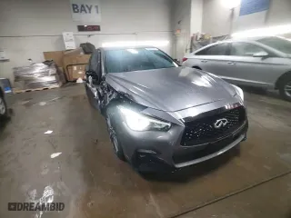 2021 Infiniti Q50 RED SPORT 400 with VIN JN1FV7DR4MM880246, listed as a Copart auction lot 86753054 with 11,012 mi miles and Salvage Title. Bid and sale history available at carsss.com. Image 14.