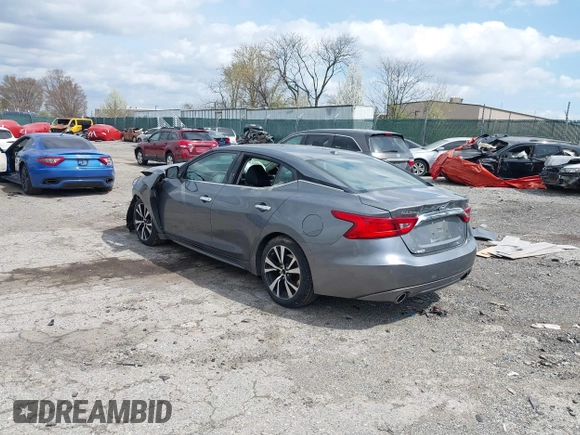 2018 Nissan Maxima SV with VIN 1N4AA6APXJC384102, listed as a IAAI auction lot 41907089 with 91,321 mi miles and . Bid and sale history available at DreamBid. Image 3.