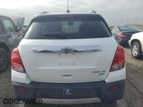2015 Chevrolet Trax LTZ with VIN KL7CJTSBXFB229130, listed as a Copart auction lot 75636294 with 76,718 mi miles and Non Repairable. Bid and sale history available at carsss.com. Image 6.