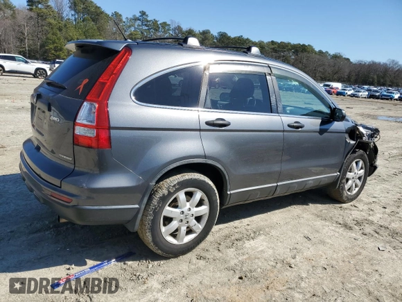 2011 Honda CR-V SE with VIN 5J6RE4H43BL059692, listed as a Copart auction lot 46409705 with 166,937 mi miles and Salvage Title. Bid and sale history available at carsss.com. Image 3.