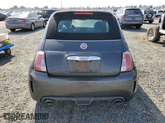 2014 FIAT 500 Abarth with VIN 3C3CFFJH3ET243822, listed as a Copart auction lot 48414065 with 49,652 mi miles and Clean Title. Bid and sale history available at carsss.com. Image 6.