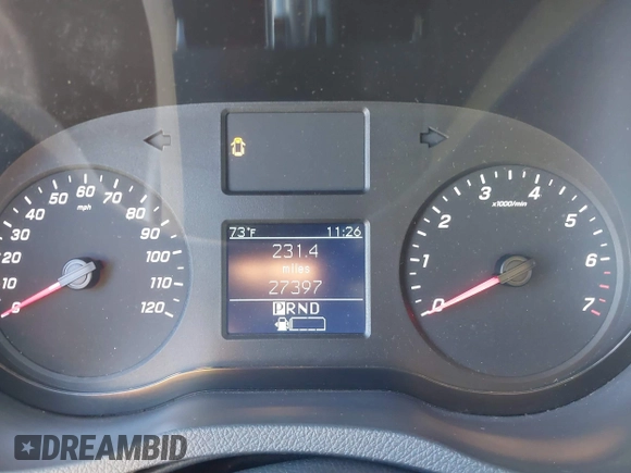 2022 Mercedes-Benz Sprinter Cargo Cargo with VIN W1Y40BHY2NT107852, listed as a IAAI auction lot 41323608 with 27,397 mi miles and . Bid and sale history available at DreamBid. Image 7.