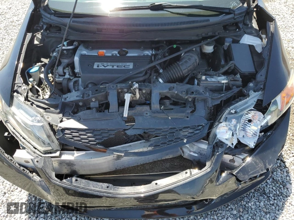 2012 Honda Civic Si with VIN 2HGFG4A58CH702723, listed as a Copart auction lot 57642215 with 99,385 mi miles and Salvage title. Bid and sale history available at DreamBid. Image 11.