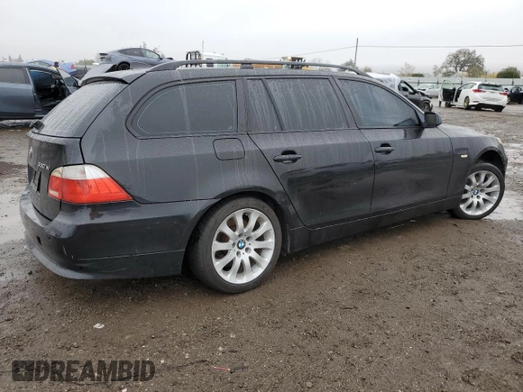 2006 BMW 5 Series 530xi with VIN WBANN73536CN00682, listed as a Copart auction lot 85373094 with 152,183 mi miles and Salvage Title. Bid and sale history available at carsss.com. Image 3.