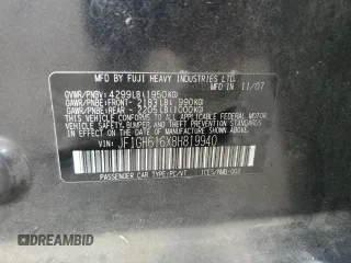 2008 Subaru Impreza Wagon (Natl) i with VIN JF1GH616X8H819940, listed as a Copart auction lot 85317544 with 67,668 mi miles and Salvage Title. Bid and sale history available at carsss.com. Image 13.