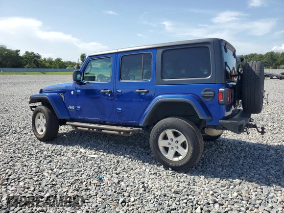 2019 Jeep Wrangler Unlimited Sahara with VIN 1C4HJXEN9KW592821, listed as a Copart auction lot 63204995 with 134,170 mi miles and Non repairable. Bid and sale history available at DreamBid. Image 2.