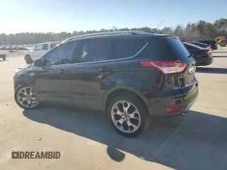 2014 Ford Escape Titanium with VIN 1FMCU0JX4EUA42499, listed as a Copart auction lot 87951075 with 108,358 mi miles and Salvage Title. Bid and sale history available at carsss.com. Image 2.