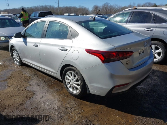 2022 Hyundai Accent SE with VIN 3KPC24A64NE157918, listed as a IAAI auction lot 41444230 with 24,912 mi miles. Bid and sale history available at carsss.com. Image 3.
