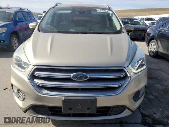 2017 Ford Escape Titanium with VIN 1FMCU9JD8HUE83650, listed as a Copart auction lot 48498245 with 103,920 mi miles and Salvage Title. Bid and sale history available at carsss.com. Image 5.