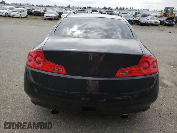 2006 Infiniti G35 with VIN JNKCV54E36M710821, listed as a Copart auction lot 46553605 with 146,163 mi miles and Salvage Title. Bid and sale history available at carsss.com. Image 6.